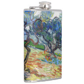 Vincent van Gogh - Olivenbäume: Hellblauer Himmel Flachmann (Rechts)