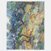 Vincent van Gogh - Olivenbäume: Hellblauer Himmel Fleecedecke (Vorderseite)