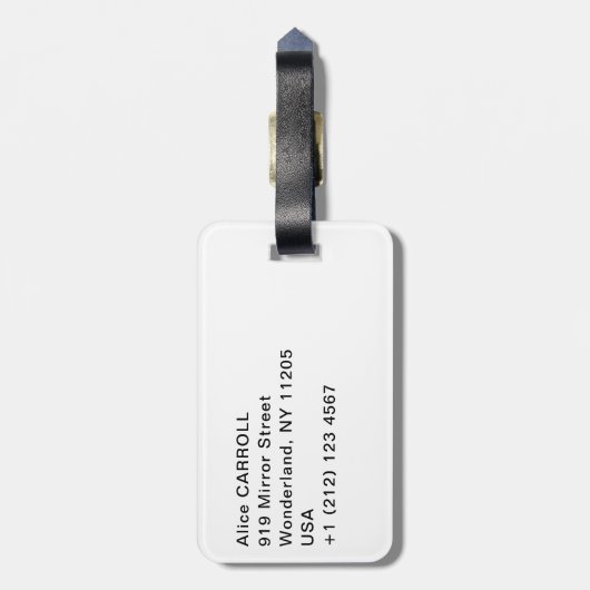 Vincent van Gogh - Olivenbäume: Hellblauer Himmel Gepäckanhänger (Rückseite vertikal)