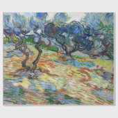 Vincent van Gogh - Olivenbäume: Hellblauer Himmel Geschenkpapier (Flach)