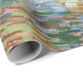 Vincent van Gogh - Olivenbäume: Hellblauer Himmel Geschenkpapier (Rolleneckpunkt)