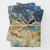 Vincent van Gogh - Olivenbäume: Hellblauer Himmel Geschenkpapier Set (Beispiel)