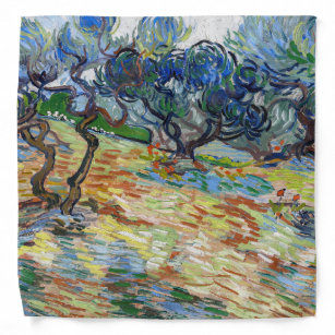 Vincent van Gogh - Olivenbäume: Hellblauer Himmel Halstuch