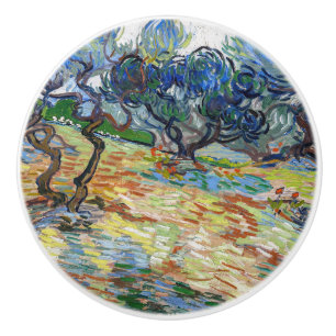 Vincent van Gogh - Olivenbäume: Hellblauer Himmel Keramikknauf