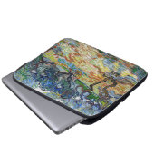 Vincent van Gogh - Olivenbäume: Hellblauer Himmel Laptopschutzhülle (Vorne Knopf)