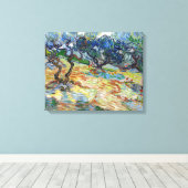 Vincent van Gogh - Olivenbäume: Hellblauer Himmel Leinwanddruck (Insitu (Holzboden))