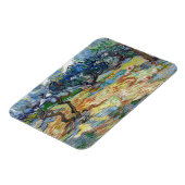 Vincent van Gogh - Olivenbäume: Hellblauer Himmel Magnet (Linke Seite)