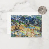 Vincent van Gogh - Olivenbäume: Hellblauer Himmel Mitteilungskarte (Vorderseite/Rückseite Beispiel)