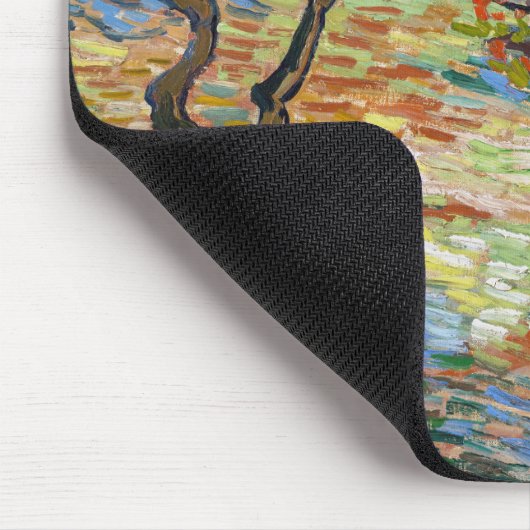 Vincent van Gogh - Olivenbäume: Hellblauer Himmel Mousepad (Ecke)