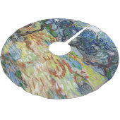 Vincent van Gogh - Olivenbäume: Hellblauer Himmel Polyester Weihnachtsbaumdecke (Schrägansicht)