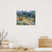 Vincent van Gogh - Olivenbäume: Hellblauer Himmel Poster (Küche)
