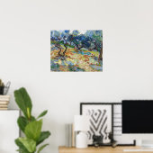 Vincent van Gogh - Olivenbäume: Hellblauer Himmel Poster (Heimbüro)