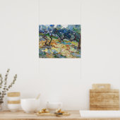 Vincent van Gogh - Olivenbäume: Hellblauer Himmel Poster (Küche)