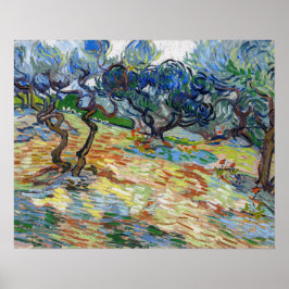 Vincent van Gogh - Olivenbäume: Hellblauer Himmel Poster