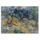 Vincent van Gogh - Olivenbäume: Hellblauer Himmel Schneidebrett (Vorderseite)
