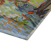 Vincent van Gogh - Olivenbäume: Hellblauer Himmel Schneidebrett (Ecke)