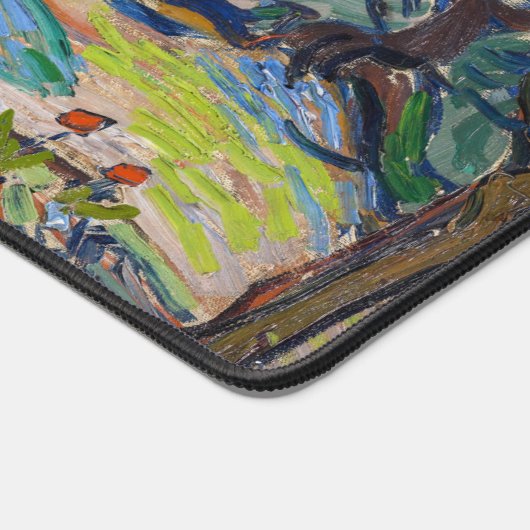 Vincent van Gogh - Olivenbäume: Hellblauer Himmel Schreibtischunterlage (Ecke)