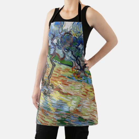 Vincent van Gogh - Olivenbäume: Hellblauer Himmel Schürze (InSitu)