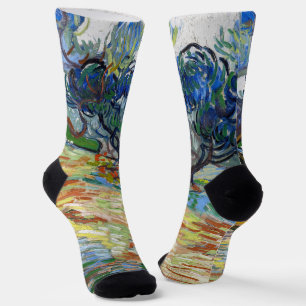 Vincent van Gogh - Olivenbäume: Hellblauer Himmel Socken