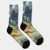 Vincent van Gogh - Olivenbäume: Hellblauer Himmel Socken (Rechts)