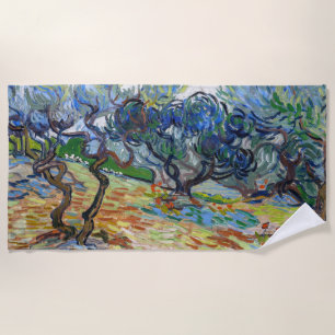 Vincent van Gogh - Olivenbäume: Heller blauer Himm Strandtuch