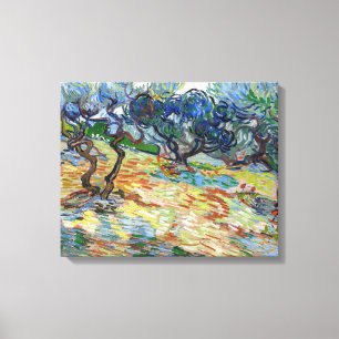 Vincent van Gogh - Olivenbäume: Helles Blaue Himme Leinwanddruck