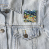 Vincent van Gogh - Olivenbäume: Helles blaues Himm Button (Beispiel)