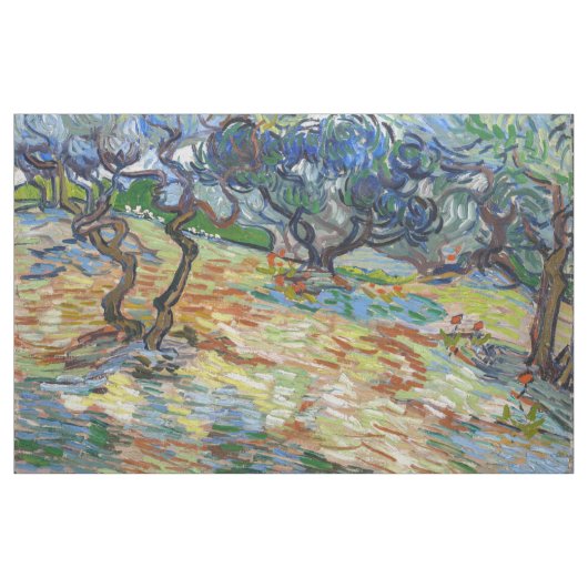 Vincent van Gogh - Olivenbäume: Helles blaues Himm Stoff (Yard (91,4 cm))