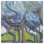 Vincent van Gogh - Olivenbäume: Helles blaues Himm Stoff (Muster)