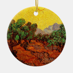 Vincent van Gogh Olivenbäume Keramik Ornament