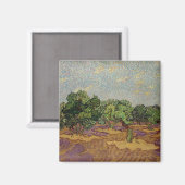 Vincent van Gogh - Olivenbäume Magnet (Vorderseite/Rückseite)