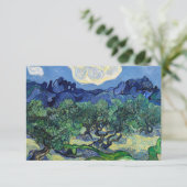 Vincent van Gogh - Olivenbäume mit den Alpen Dankeskarte (Stehend Vorderseite)