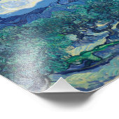 Vincent Van Gogh - Olivenbäume mit den Alpen Fotodruck (Ecke)