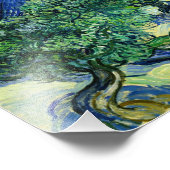 Vincent Van Gogh, Olivenbäume mit den Alpen Fotodruck (Ecke)