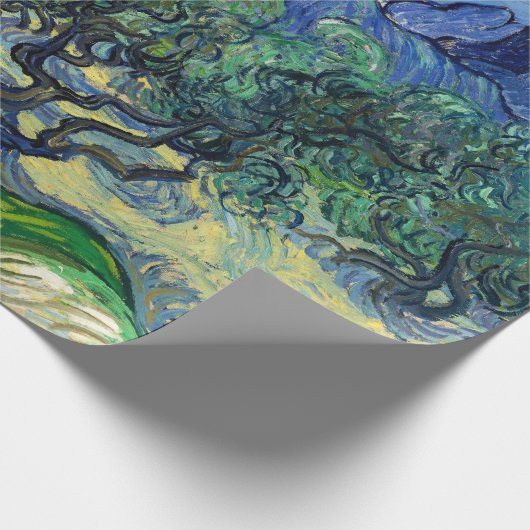 Vincent van Gogh - Olivenbäume mit den Alpen Geschenkpapier (Ecke)