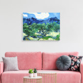 Vincent Van Gogh, Olivenbäume mit den Alpen Leinwanddruck (Insitu (Wohnzimmer))