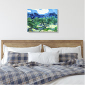 Vincent Van Gogh, Olivenbäume mit den Alpen Leinwanddruck (Insitu (Schlafzimmer))
