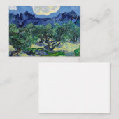 Vincent van Gogh - Olivenbäume mit den Alpen Mitteilungskarte (Vorne/Hinten)