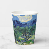 Vincent van Gogh - Olivenbäume mit den Alpen Pappbecher (Rückseite)