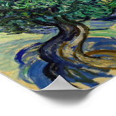 Vincent van Gogh - Olivenbäume mit den Alpen Poster (Ecke)