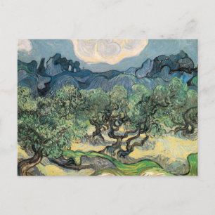 Vincent Van Gogh - Olivenbäume mit den Alpen Postkarte