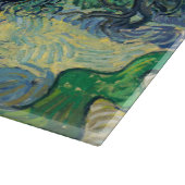 Vincent van Gogh - Olivenbäume mit den Alpen Schneidebrett (Ecke)