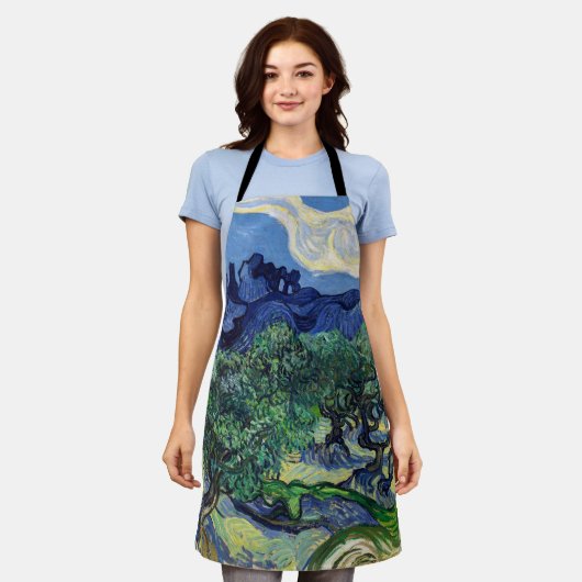 Vincent van Gogh - Olivenbäume mit den Alpen Schürze (Getragen)