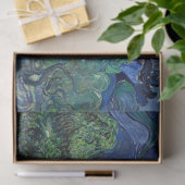 Vincent van Gogh - Olivenbäume mit den Alpen Seidenpapier (Geschenk)