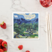 Vincent van Gogh - Olivenbäume mit den Alpen Serviette (Beispiel)