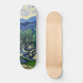 Vincent van Gogh - Olivenbäume mit den Alpen Skateboard (Vorderseite)