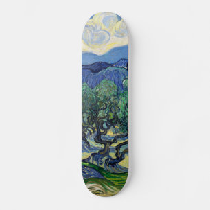 Vincent van Gogh - Olivenbäume mit den Alpen Skateboard