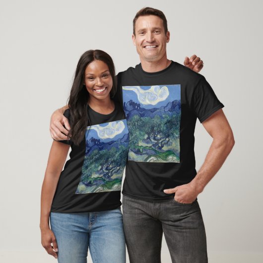 Vincent Van Gogh - Olivenbäume mit den Alpen T-Shirt (Unisex)
