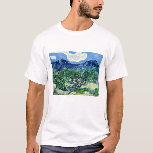 Vincent Van Gogh, Olivenbäume mit den Alpen T-Shirt (Vorderseite)
