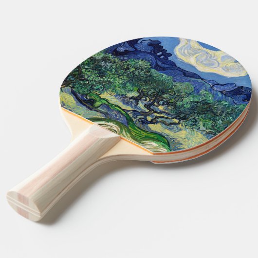 Vincent van Gogh - Olivenbäume mit den Alpen Tischtennis Schläger (Vorderseite)